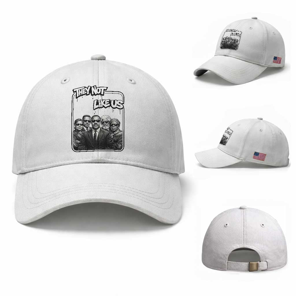 Vintage African American Heroes Baseball Cap They Not Like Us TS12 Baseball Cap Universal Fit White Print Your Wear