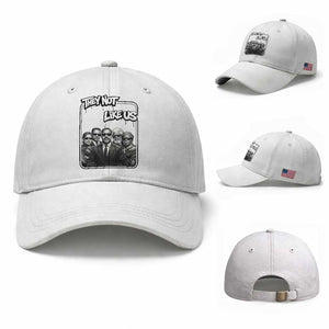 Vintage African American Heroes Baseball Cap They Not Like Us TS12 Baseball Cap Universal Fit White Print Your Wear