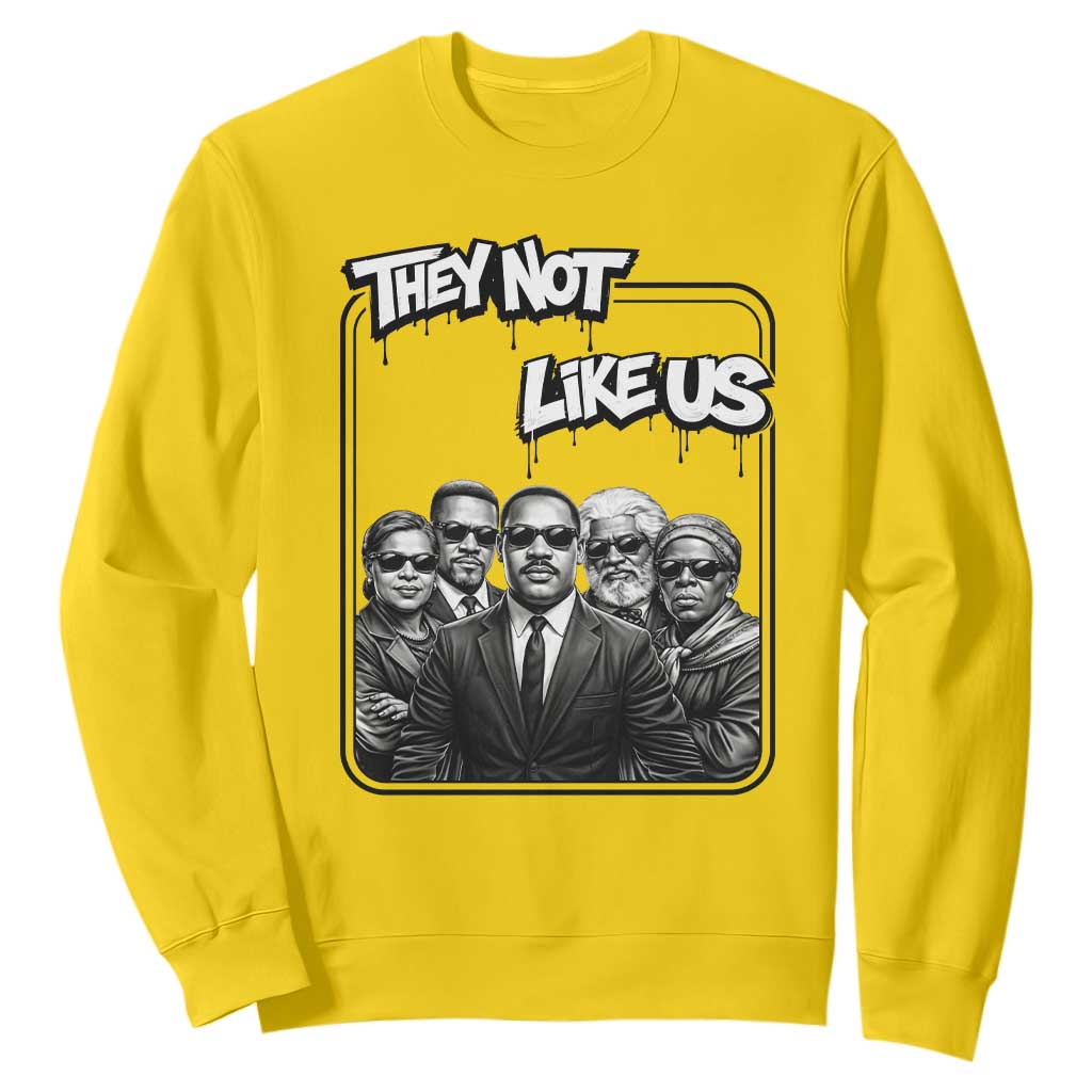 Vintage African American Heroes Sweatshirt They Not Like Us TS12 Daisy Print Your Wear