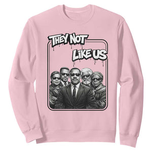 Vintage African American Heroes Sweatshirt They Not Like Us TS12 Light Pink Print Your Wear