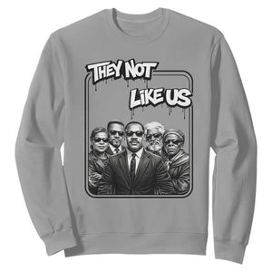 Vintage African American Heroes Sweatshirt They Not Like Us TS12 Sport Gray Print Your Wear