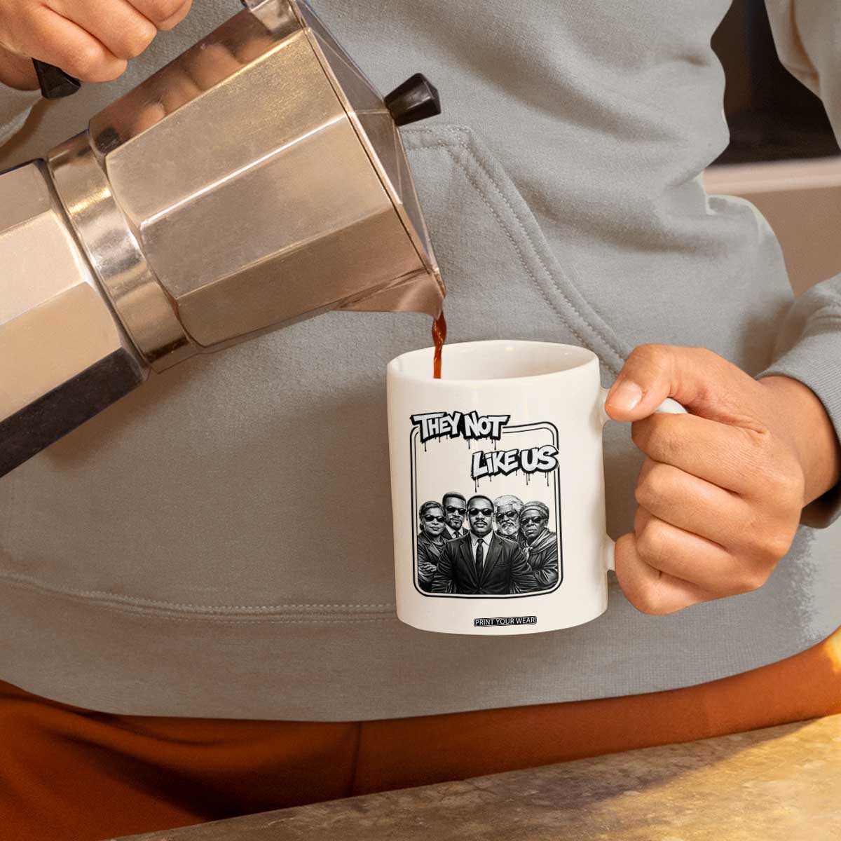Vintage African American Heroes Coffee Mug They Not Like Us TS12 Print Your Wear