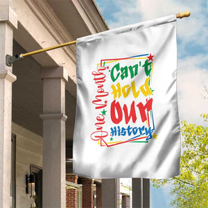 One Month Cannot Hold Our History Garden Flag Black History Gift TS12 Print Your Wear