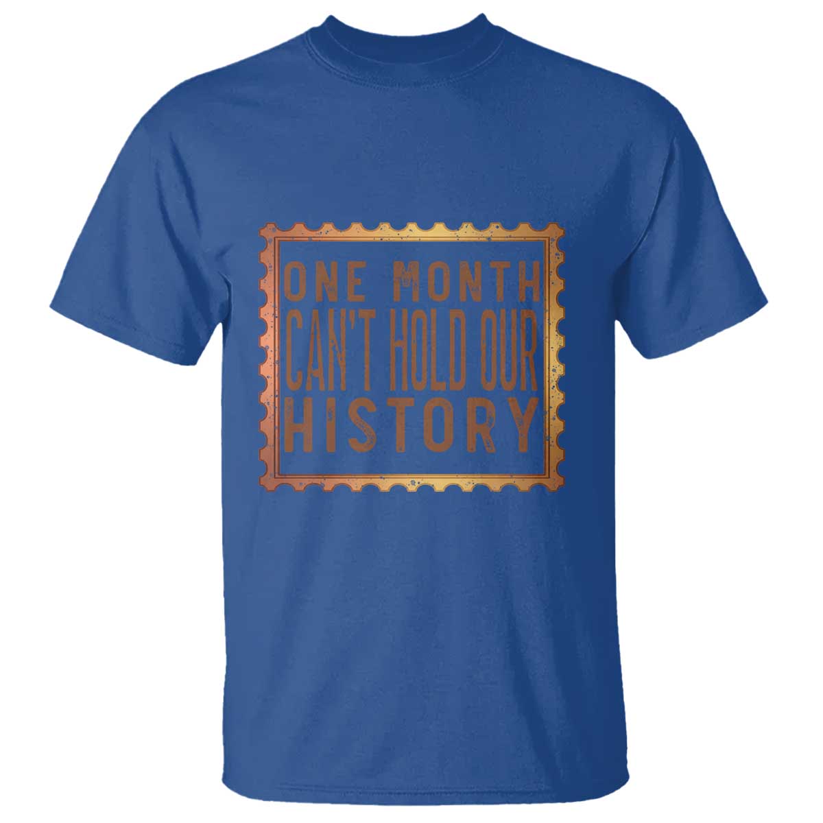 One Month Cannot Hold Our History T Shirt African American Gift TS12 Royal Blue Print Your Wear