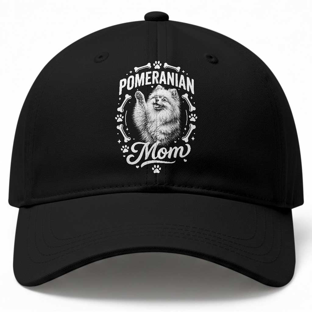 Vintage Pom Dog Mom Baseball Cap Pomeranian Lover Gift TS12 Print Your Wear