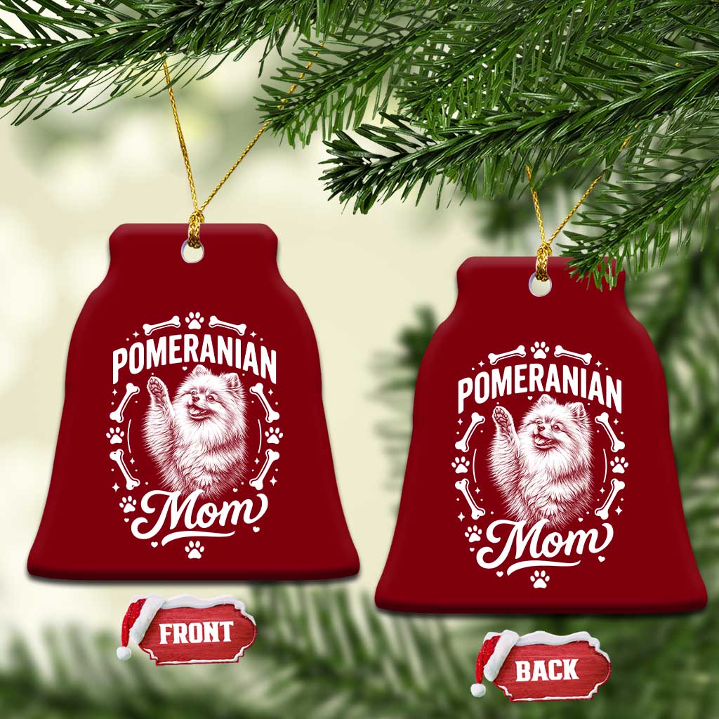Vintage Pom Dog Mom Ceramic Ornament Pomeranian Lover Gift TS12 Print Your Wear