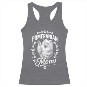 Vintage Pom Dog Mom Racerback Tank Top Pomeranian Lover Gift TS12 Charcoal Print Your Wear