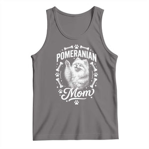 Vintage Pom Dog Mom Tank Top Pomeranian Lover Gift TS12 Deep Heather Print Your Wear