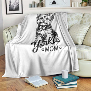 Yorkshire Terrier Mom Throw Blanket Cute Yorkie Mama Puppy Gift TS12 Print Your Wear