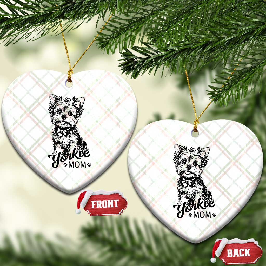 Yorkshire Terrier Mom Ceramic Ornament Cute Yorkie Mama Puppy Gift TS12 Print Your Wear
