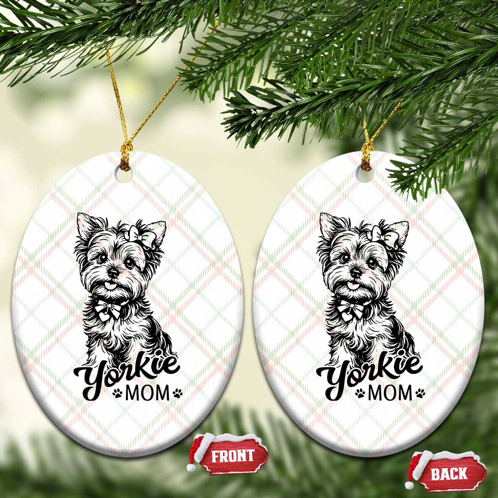 Yorkshire Terrier Mom Ceramic Ornament Cute Yorkie Mama Puppy Gift TS12 Print Your Wear