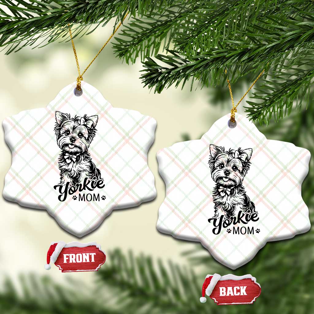 Yorkshire Terrier Mom Ceramic Ornament Cute Yorkie Mama Puppy Gift TS12 Print Your Wear