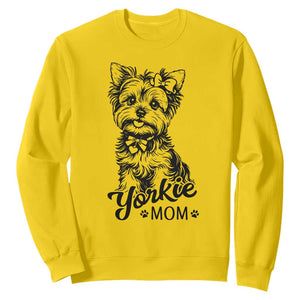 Yorkshire Terrier Mom Sweatshirt Cute Yorkie Mama Puppy Gift TS12 Daisy Print Your Wear