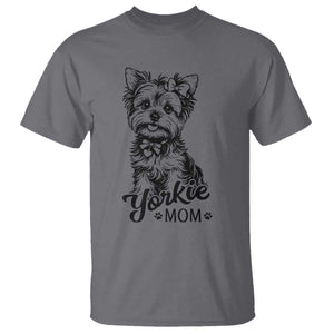 Yorkshire Terrier Mom T Shirt Cute Yorkie Mama Puppy Gift TS12 Charcoal Print Your Wear