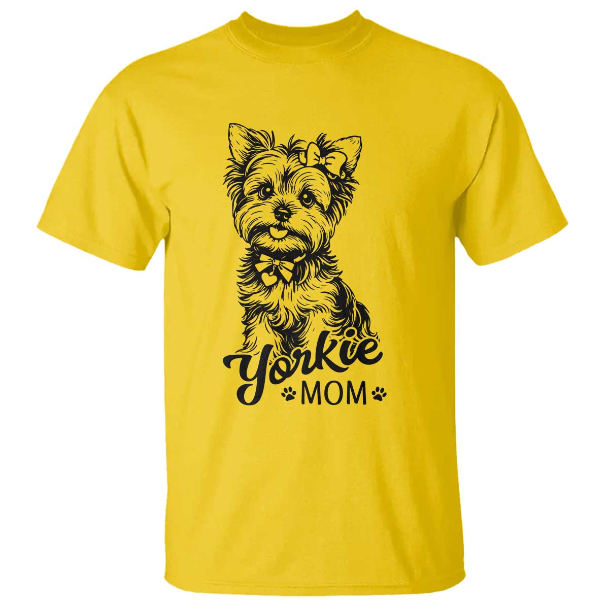 Yorkshire Terrier Mom T Shirt Cute Yorkie Mama Puppy Gift TS12 Daisy Print Your Wear