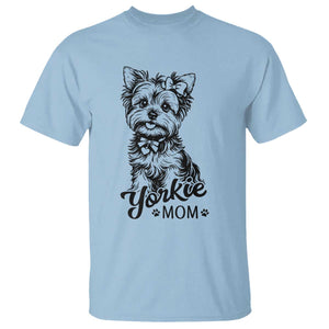 Yorkshire Terrier Mom T Shirt Cute Yorkie Mama Puppy Gift TS12 Light Blue Print Your Wear