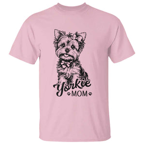 Yorkshire Terrier Mom T Shirt Cute Yorkie Mama Puppy Gift TS12 Light Pink Print Your Wear