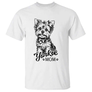 Yorkshire Terrier Mom T Shirt Cute Yorkie Mama Puppy Gift TS12 White Print Your Wear
