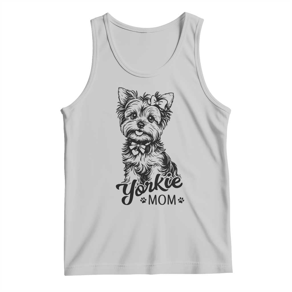 Yorkshire Terrier Mom Tank Top Cute Yorkie Mama Puppy Gift TS12 Ash Print Your Wear