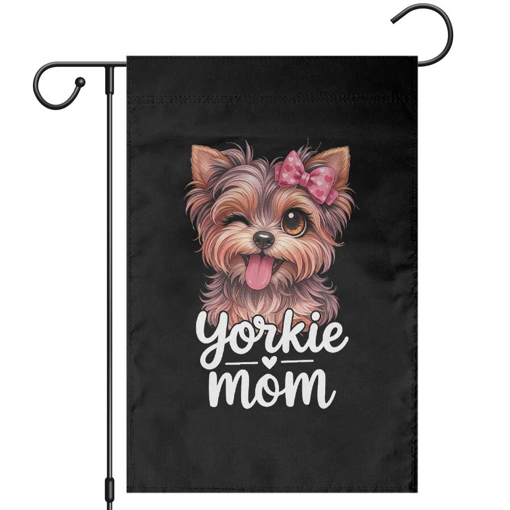 Yorkshire Terrier Dog Mom Garden Flag Cute Yorkie Puppy Gift TS12 Black Print Your Wear