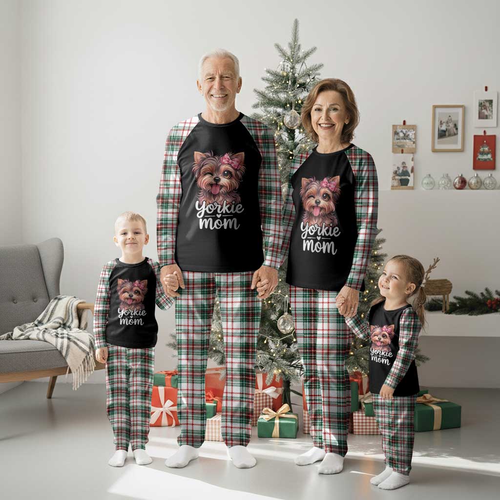 Yorkshire Terrier Dog Mom Plaid Pajama Set Cute Yorkie Puppy Gift TS12 Christmas Plaid Print Your Wear