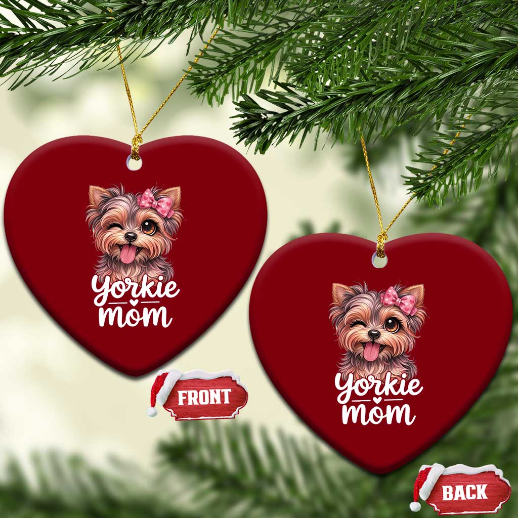 Yorkshire Terrier Dog Mom Ceramic Ornament Cute Yorkie Puppy Gift TS12 Print Your Wear