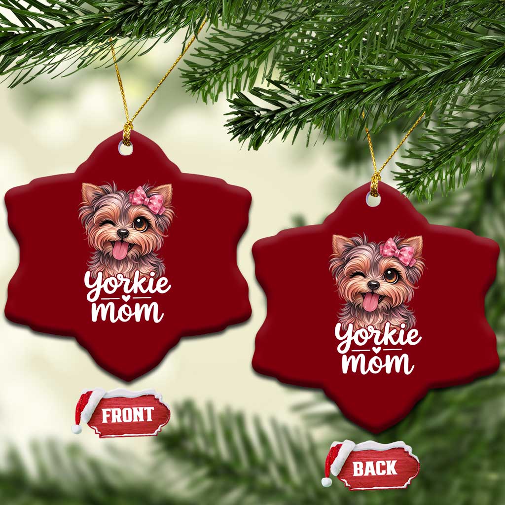 Yorkshire Terrier Dog Mom Ceramic Ornament Cute Yorkie Puppy Gift TS12 Print Your Wear