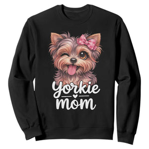 Yorkshire Terrier Dog Mom Sweatshirt Cute Yorkie Puppy Gift TS12 Black Print Your Wear