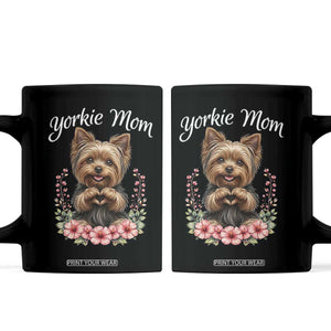 Cute Yorkie Mama Coffee Mug Yorkshire Terrier Dog Lover TS12 Black Print Your Wear
