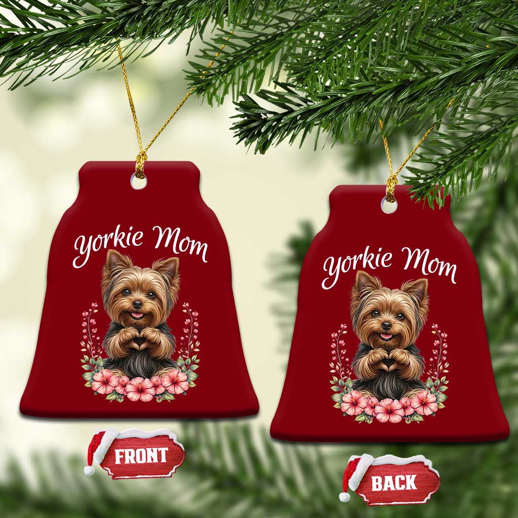 Cute Yorkie Mama Ceramic Ornament Yorkshire Terrier Dog Lover TS12 Print Your Wear