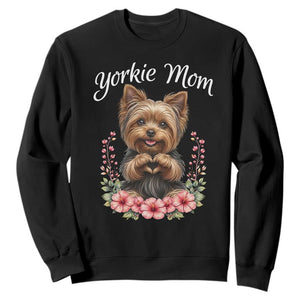 Cute Yorkie Mama Sweatshirt Yorkshire Terrier Dog Lover TS12 Black Print Your Wear