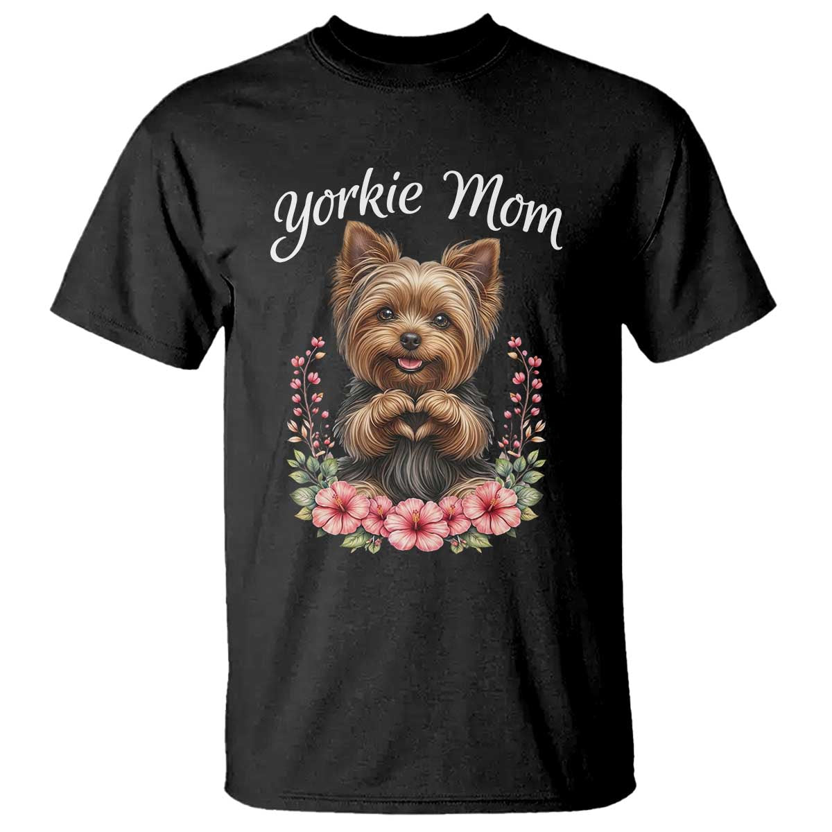 Cute Yorkie Mama T Shirt Yorkshire Terrier Dog Lover TS12 Black Print Your Wear