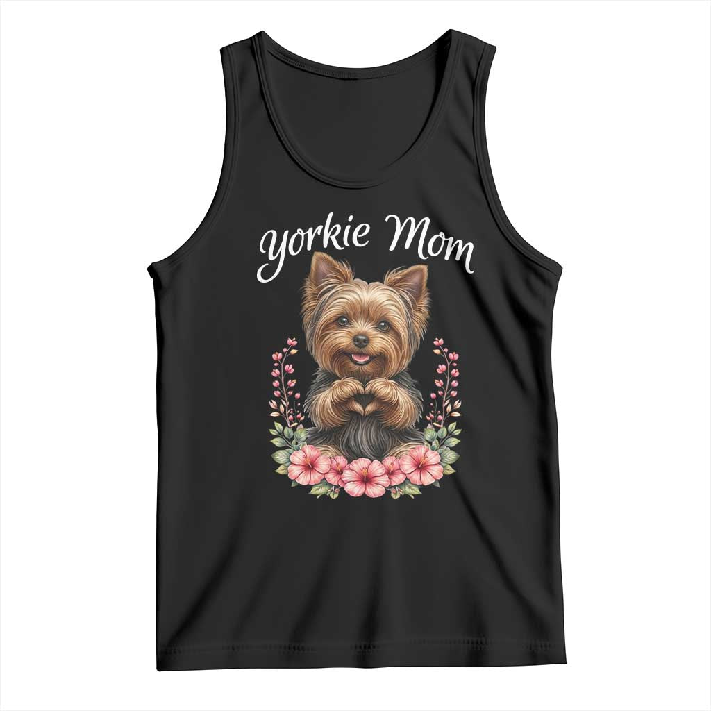 Cute Yorkie Mama Tank Top Yorkshire Terrier Dog Lover TS12 Black Print Your Wear