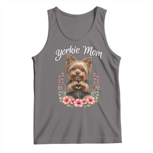 Cute Yorkie Mama Tank Top Yorkshire Terrier Dog Lover TS12 Deep Heather Print Your Wear