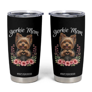 Cute Yorkie Mama Tumbler Cup Yorkshire Terrier Dog Lover TS12 Black Print Your Wear