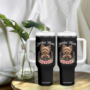 Cute Yorkie Mama Tumbler With Handle Yorkshire Terrier Dog Lover TS12 Print Your Wear
