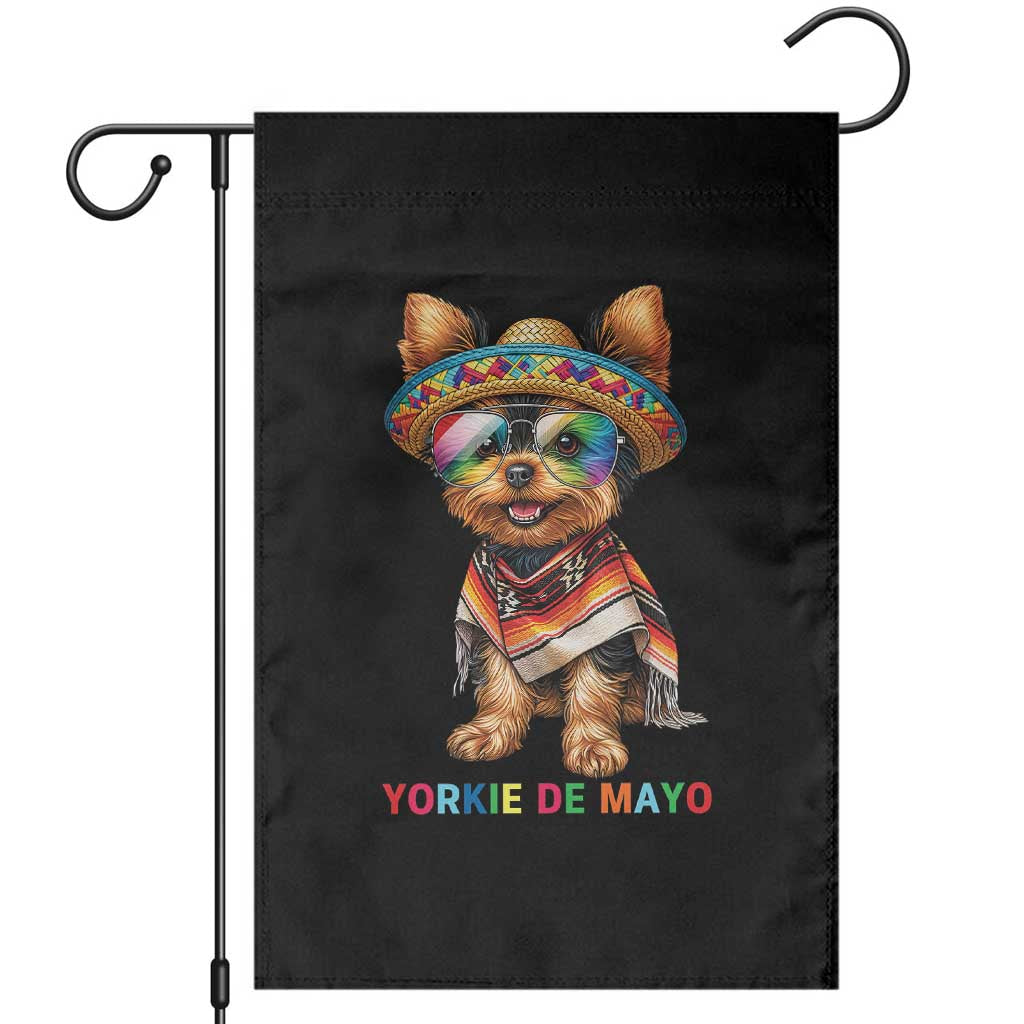Yorkie De Mayo Garden Flag Cinco De Mayo Dog Lover TS12 Black Print Your Wear