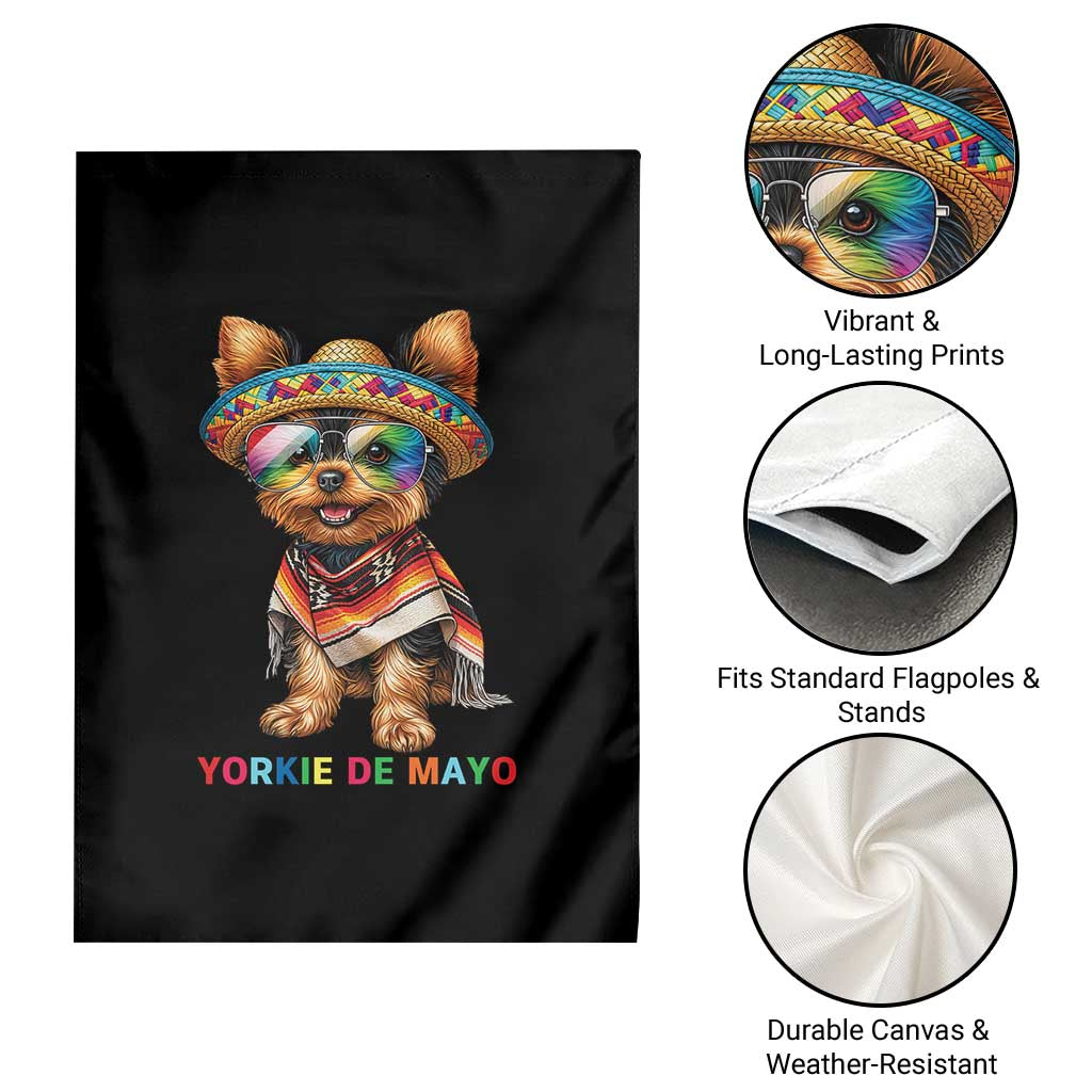 Yorkie De Mayo Garden Flag Cinco De Mayo Dog Lover TS12 Print Your Wear