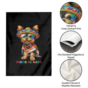 Yorkie De Mayo Garden Flag Cinco De Mayo Dog Lover TS12 Print Your Wear