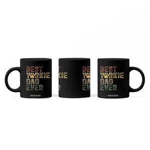 Best Yorkie Dad Ever Coffee Mug Retro Vintage Yorkshire Terrier Gift TS12 Print Your Wear