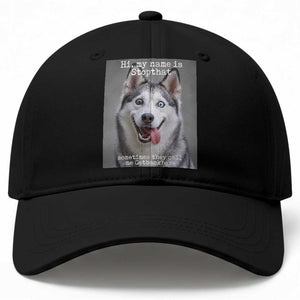 Funny Siberian Husky Meme Baseball Cap My Name Is Stop That TS12 Print Your Wear