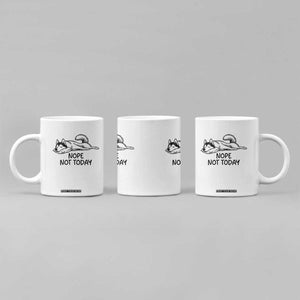 Nope Not Today Coffee Mug Funny Siberian Husky Lazy Mood TS12 Print Your Wear