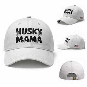 Proud Husky Mama Baseball Cap Siberian Husky Mothers Day Gift TS12 Baseball Cap Universal Fit White Print Your Wear