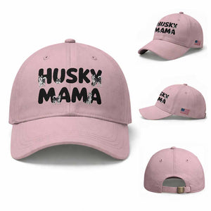 Proud Husky Mama Baseball Cap Siberian Husky Mothers Day Gift TS12 Baseball Cap Universal Fit Light Pink Print Your Wear
