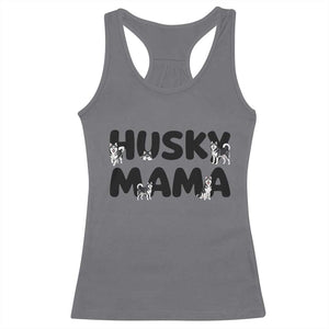 Proud Husky Mama Racerback Tank Top Siberian Husky Mothers Day Gift TS12 Charcoal Print Your Wear