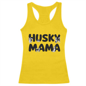 Proud Husky Mama Racerback Tank Top Siberian Husky Mothers Day Gift TS12 Daisy Print Your Wear