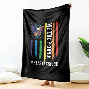Patriotic Rainbow Pride American Eagle Throw Blanket We The People LGBT Pride TS12 Print Your Wear