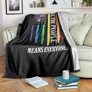Patriotic Rainbow Pride American Eagle Throw Blanket We The People LGBT Pride TS12 Print Your Wear