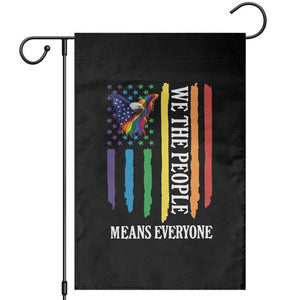 Patriotic Rainbow Pride American Eagle Garden Flag We The People LGBT Pride TS12 Black Print Your Wear