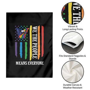 Patriotic Rainbow Pride American Eagle Garden Flag We The People LGBT Pride TS12 Print Your Wear